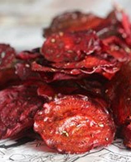 Rosemary Garlic Beet Chips