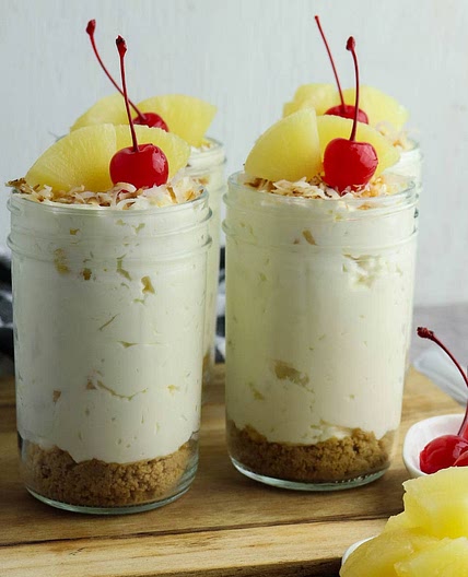 No Bake Piña Colada Cheesecake Recipe