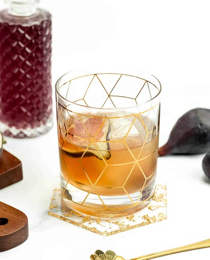 Fig Old-Fashioned Cocktail