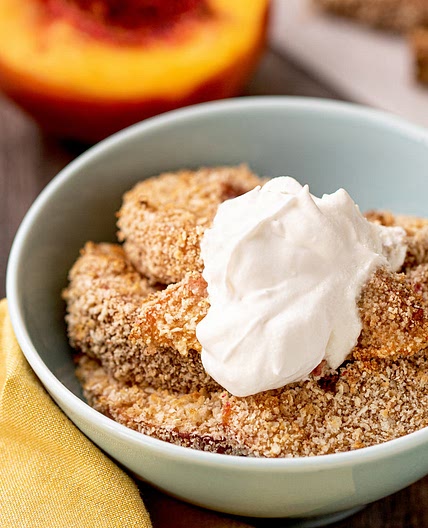 Air-Fryer Peach Cobbler Bites