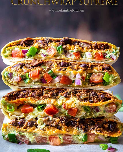 Vegetarian Crunchwrap Supreme