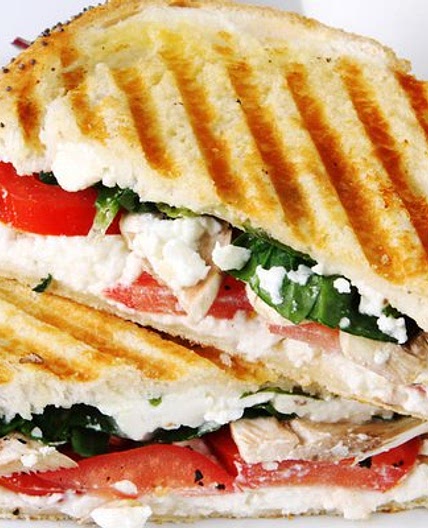 Capsicum, Fetta & Chicken Sandwiches