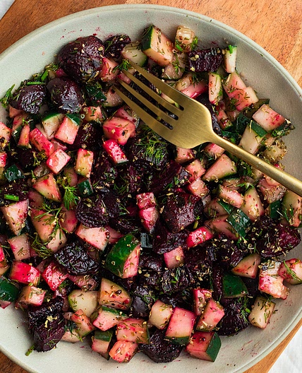 Cucumber and Beetroot Salad