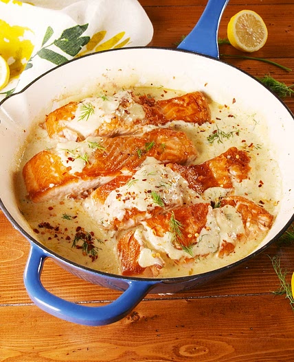 Creamy Lemon Garlic Salmon