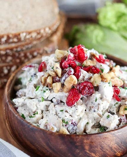 Cranberry Walnut Chicken Salad