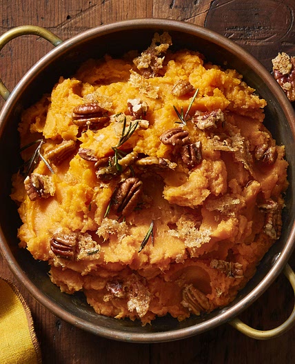 Rosemary-Pecan Mashed Sweet Potatoes