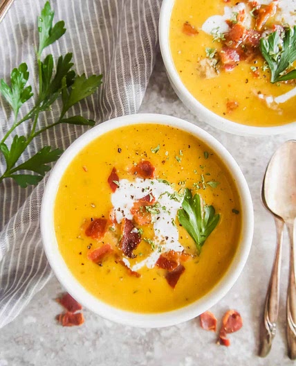 Butternut Squash and Chicken Soup