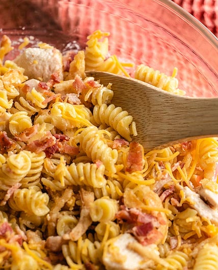 Chicken Bacon Ranch Pasta Salad
