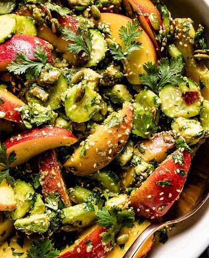 Avocado Peach Salad Recipe