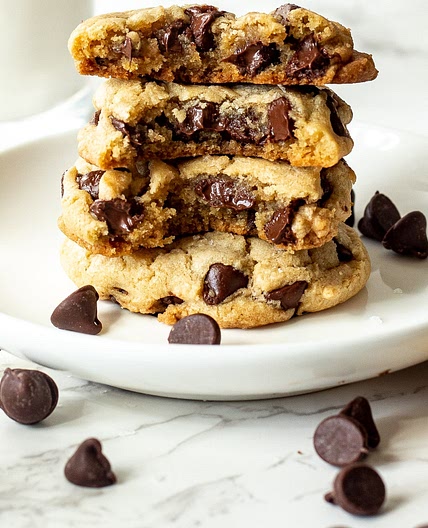 Dairy Free Chocolate Chip Cookies -Chewy and Buttery!