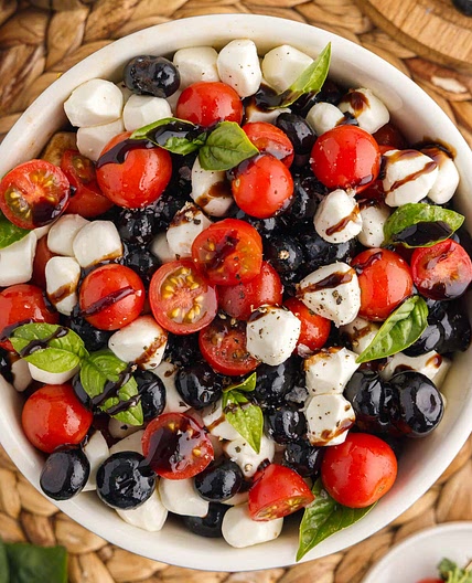 Red White and Blue Caprese Salad
