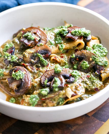 Vegan Pesto Skillet Lasagna