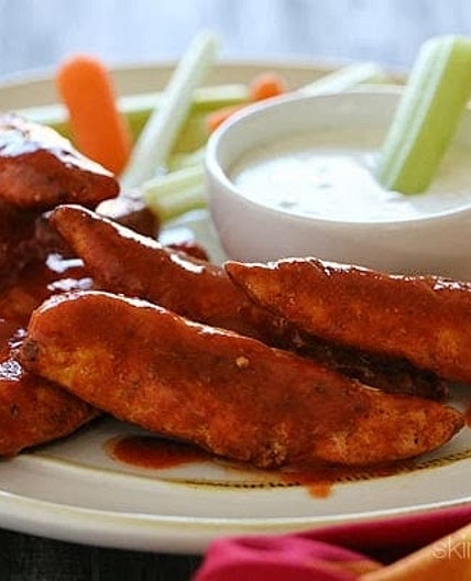 Skinny Buffalo Chicken Strips