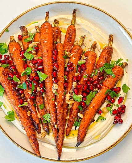 Roasted Carrots with Vegan Ricotta
