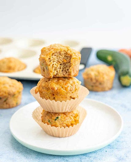 Savoury Muffins with Cheese & Vegetables