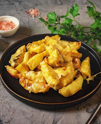 Cheesy Baked Potato Wedges Recipe