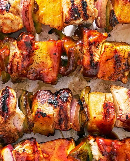 Hawaiian Chicken Skewers