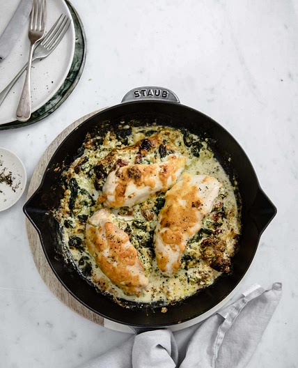 Keto Broccoli and Cheese Stuffed Chicken