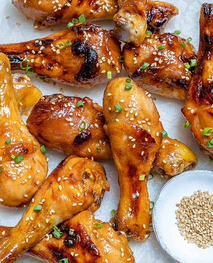 These Sticky Glazed Chicken Drumsticks are MIND-BLOWING Good!