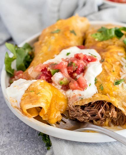 Shredded Beef Enchiladas | Instant Pot recipe