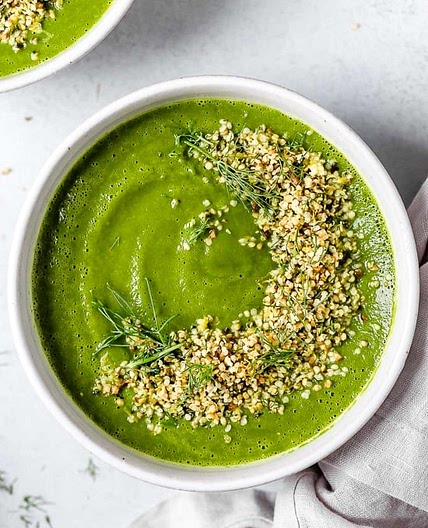 Green Detox Soup with Toasted Hemp Gremolata