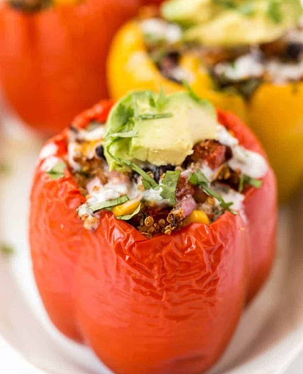 Mexican Quinoa Stuffed Peppers