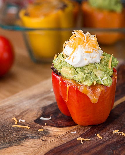 Quinoa Taco-Stuffed Peppers Recipe by Tasty