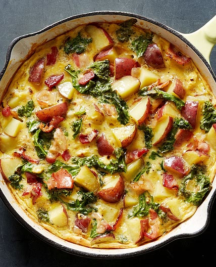 Bacon, Potato, and Kale Frittata