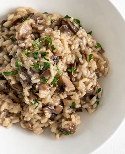 Creamy Vegan Mushroom Risotto