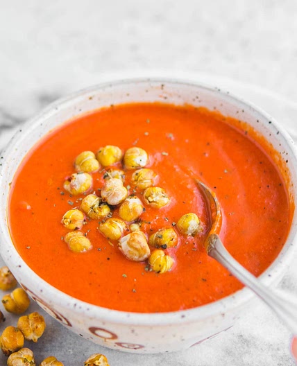 Vegan Tomato & Red Pepper Soup