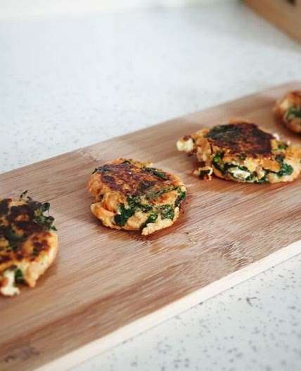 Sweet Potato & Spinach Burgers