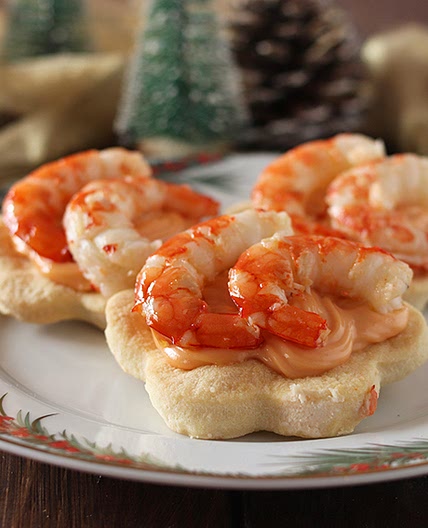 TARTINE GAMBERI E SALSA ROSA