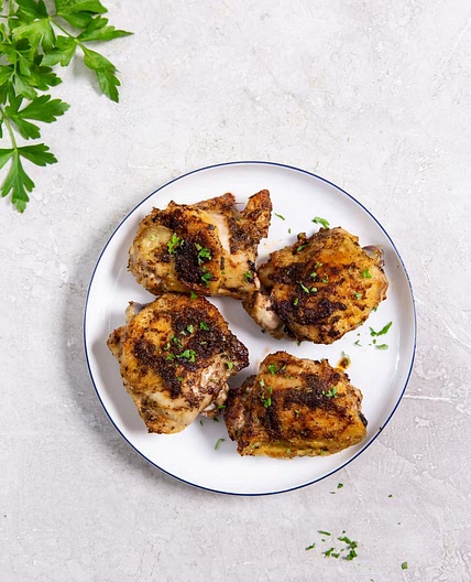 Air Fryer Blackened Chicken Thighs