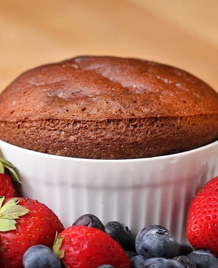 2-Ingredient Chocolate Soufflé Recipe by Tasty