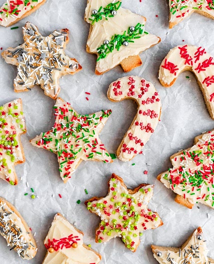 Soft Cut Out Sugar Cookies (gluten free, grain free, paleo friendly)