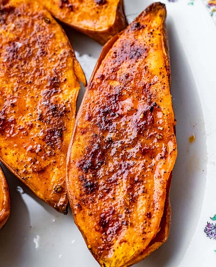 Baked Vietnamese Cinnamon Sweet Potatoes (5 ingredients!)