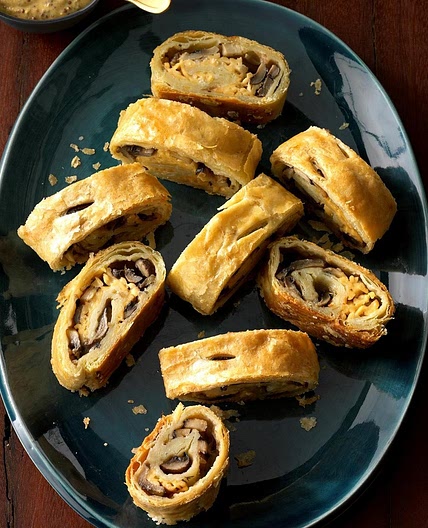 Mushroom and Smoked Gouda Puff