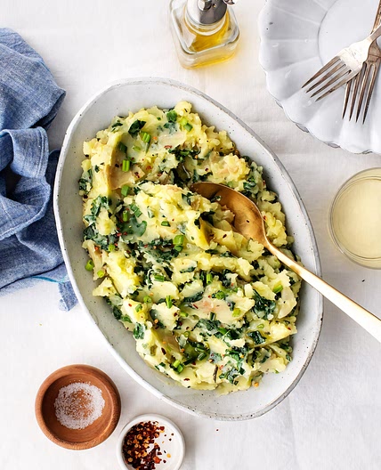 Kale & Olive Oil Vegan Mashed Potatoes