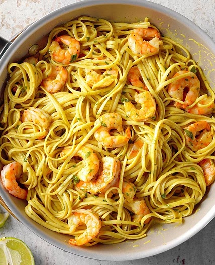 Curry Shrimp Linguine