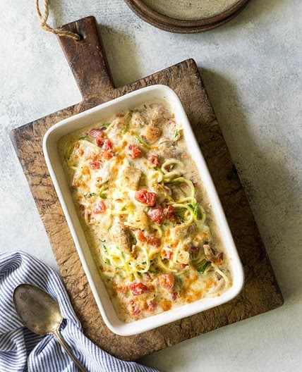 Low Carb Chicken Spaghetti