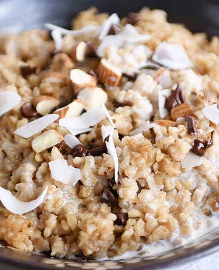 Creamy Coconut Milk Steel Cut Oats {Instant Pot or Slow Cooker}