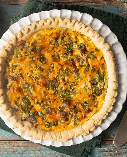 Cheese-And-Sausage Quiche