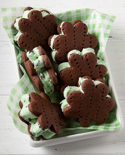 Minty Ice Cream Shamrocks