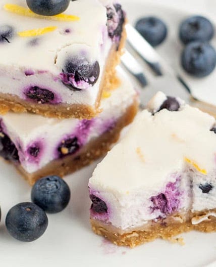 Epic Clean Eating Blueberry Cheesecake Bars