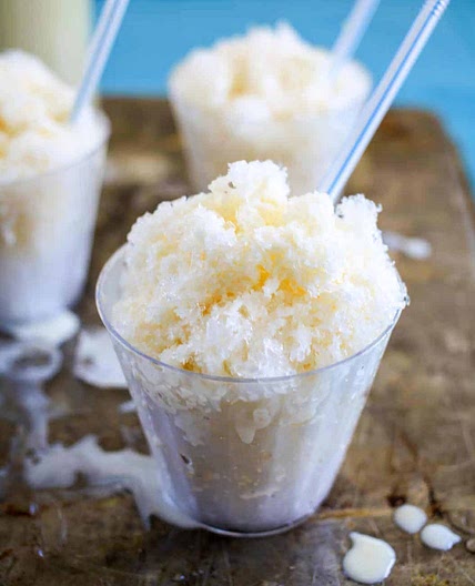 Piragua de Crema (Cream Shaved Ice)