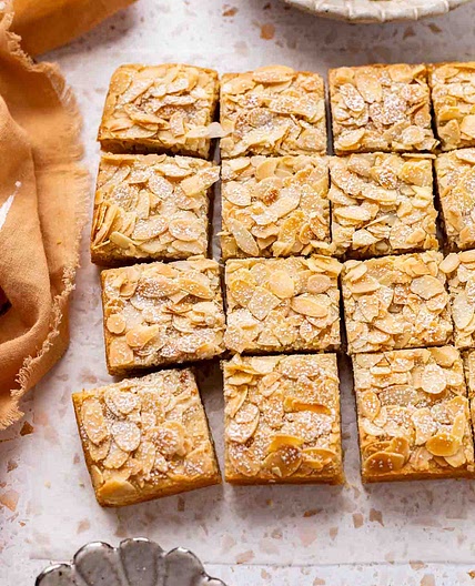 Almond Croissant Cookie Bars