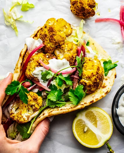 Cauliflower Shawarma Wrap