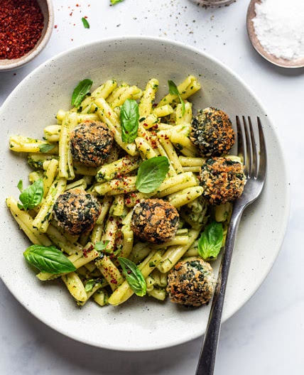 Vegan spinach balls
