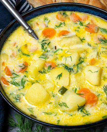 Creamy Potato Dill Soup (Zupa Koperkowa)