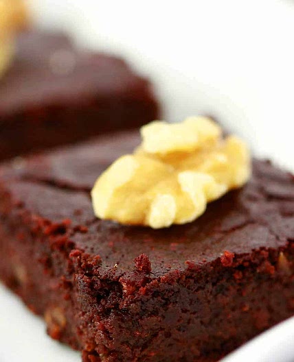 Oat Flour and Beet Brownies